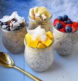 Overnight oats com chia e frutas, ótima alternativa para o consumo da chia diariamente 