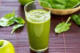 Suco verde com adição de folhas de ora-pro-nóbis 